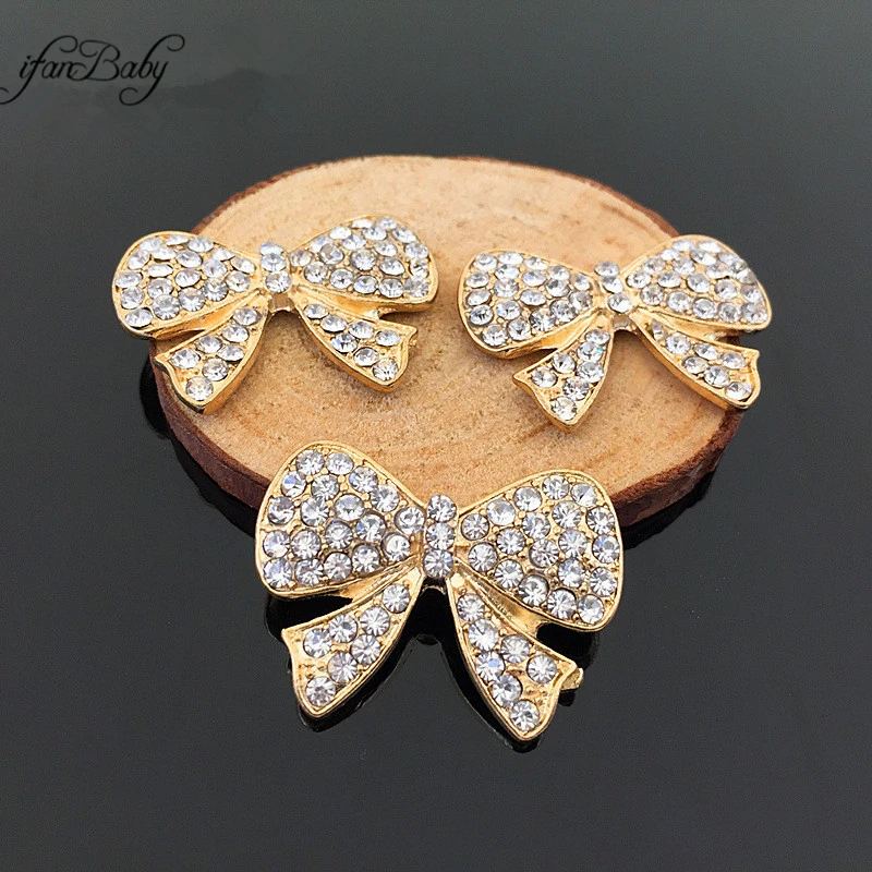 

Button Flat back for DIY Hair Accessories metal rhinestone buttons