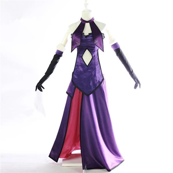 Костюм для косплея из аниме Fate Grand Order одежда фиолетового цвета с доспехом полный