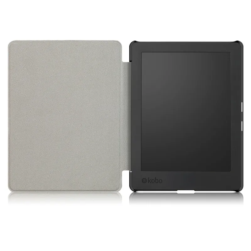 Tri-fold Leather Stand Case Protective Shell Smart Magnetic cover case for 2017 Kobo aura H2O edition 2 6.8&quot water proof ereader |