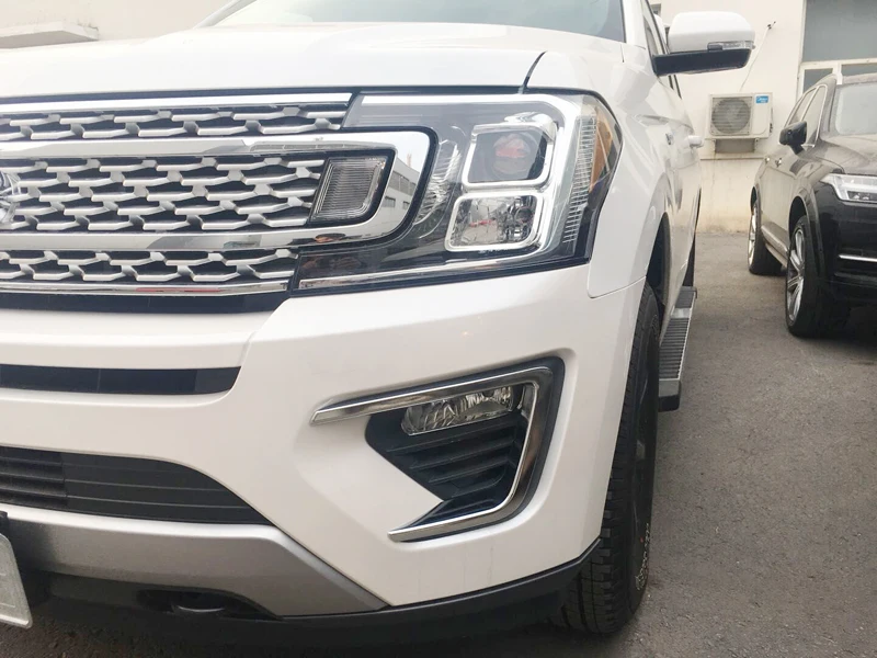 Для Ford Expedition 2018 ABS хромированный автомобильный передний противотуманный
