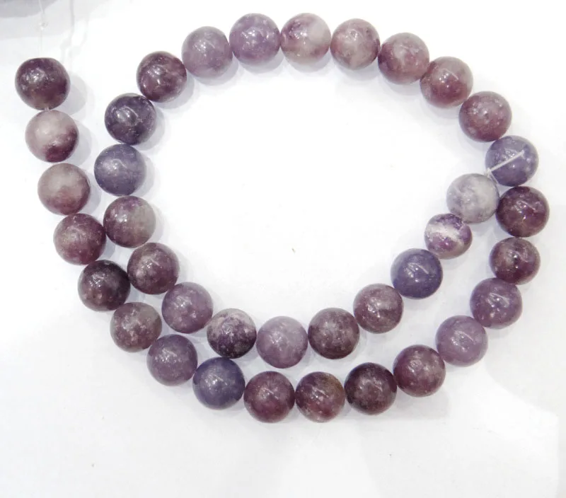 Натуральный камень, фиолетовый Lepidolite Гладкие Круглые бусины 1" Strand 4 6 8 10 12 мм выбрать размер для DIY браслет ожерелье ювелирных изделий