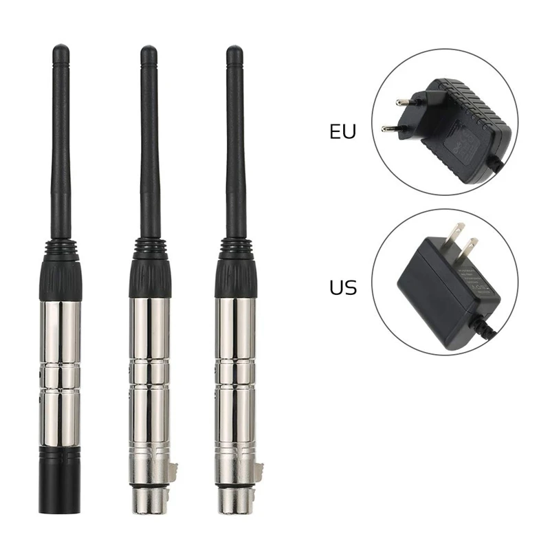 Dmx512 2,4G Ism беспроводной 3 шт. передатчик приемник комплект для вечерние Dj шоу клуб диско КТВ сценический светильник