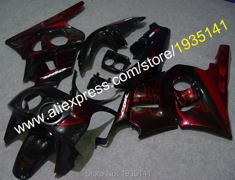 Обтекатель для Honda CBR400RR NC29 Body Kit 1990-1998 CBR 400 RR 90-98 1993 1994 1995 Red Flame ABS мотоциклетные