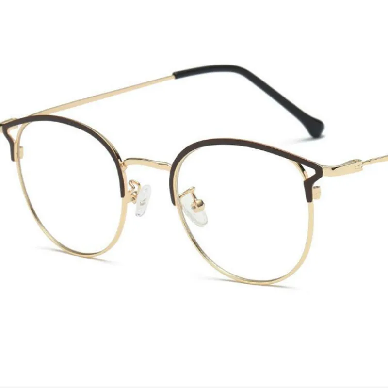 Новинка Металлические очки с защитой от синего излучения модные кошачий глаз