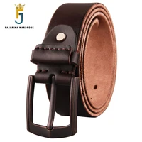 fajarina luxury design mens high quality pure cowhide leather belts mens retro styles waistband wide casual belt men n17fj477