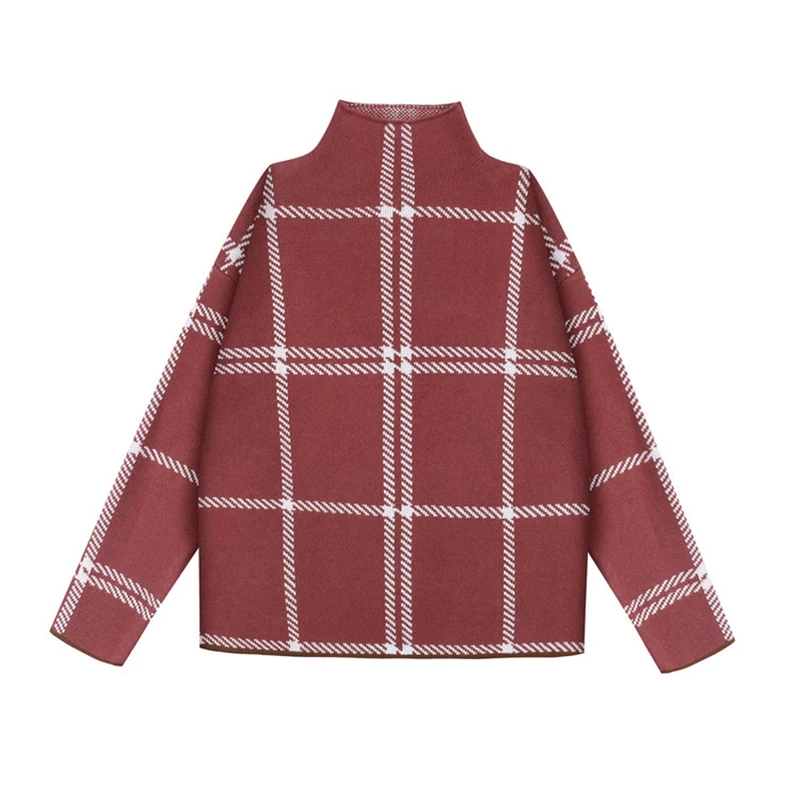 Large Women Sweaters 2018 Winter Striped Knitted Plus Size Turtleneck Long Sweater Clothing | Женская одежда