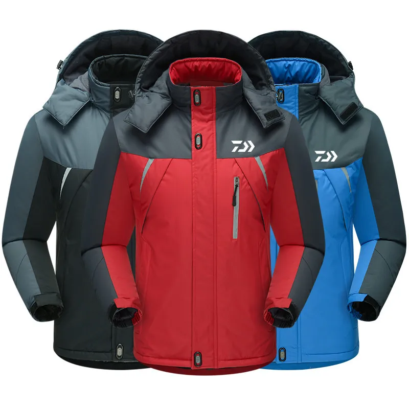 

Winter Fishing Jacket Outdoor Sports Warm Coat Windproof Fishing Clothing Waterproof Fleece Snow Jacket