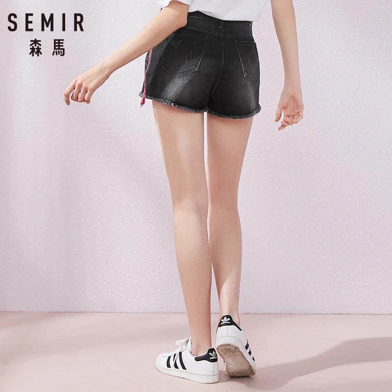 SEMIR джинсовые шорты женские 2021 повседневные все-матч Летние короткие джинсы