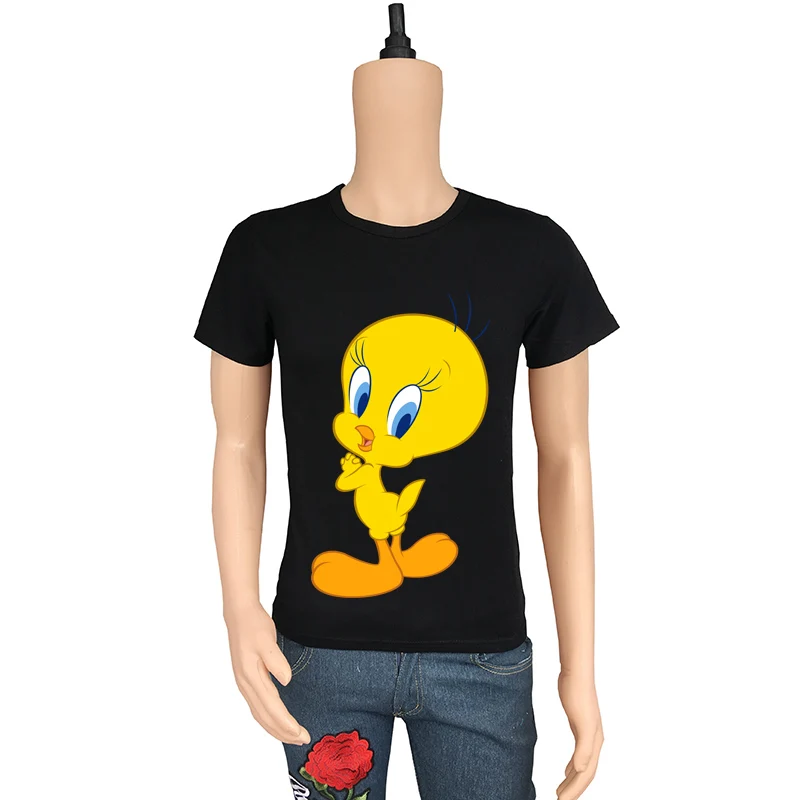1-1 Seestern мультфильм Looney Tunes птичка Твити футболка для мужчин с коротким рукавом лето хип хоп топы забавная Милая птица Студенческая футболка - Цвет: 1-1