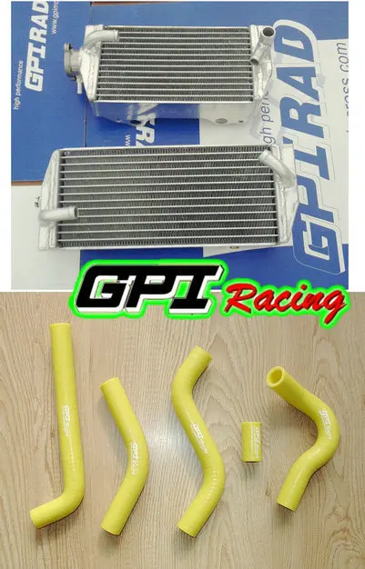 Алюминиевый гоночный радиатор RH &amp LH + синий шланг для SUZUKI RMZ450 RMZ 450 2006 06 Новинка |