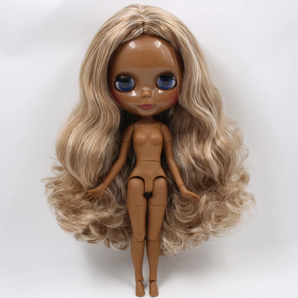 Кукла ICY DBS Blyth No.BL340/9158 коричневый смешанный серый волосы для суставов 1/6 bjd ob24