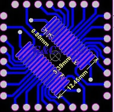 5 шт. QFP/TQFP/LQFP/FQFP/СОП/SSOP32 DIP адаптер печатной платы конвертер|qfp to dip|sop dip adaptersop |