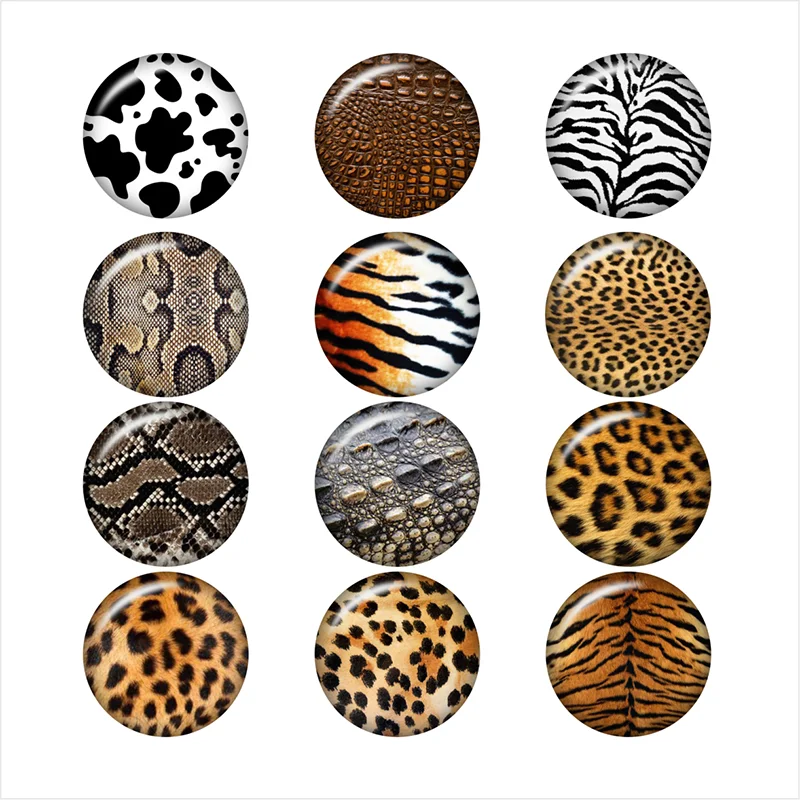 Держатель для телефона со стеклянной кнопкой и изображением коровы леопарда