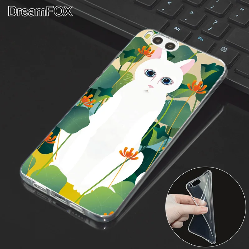 DREAMFOX M323 модные Cat арт силиконовый чехол-накладка из мягкого ТПУ чехол крышка для