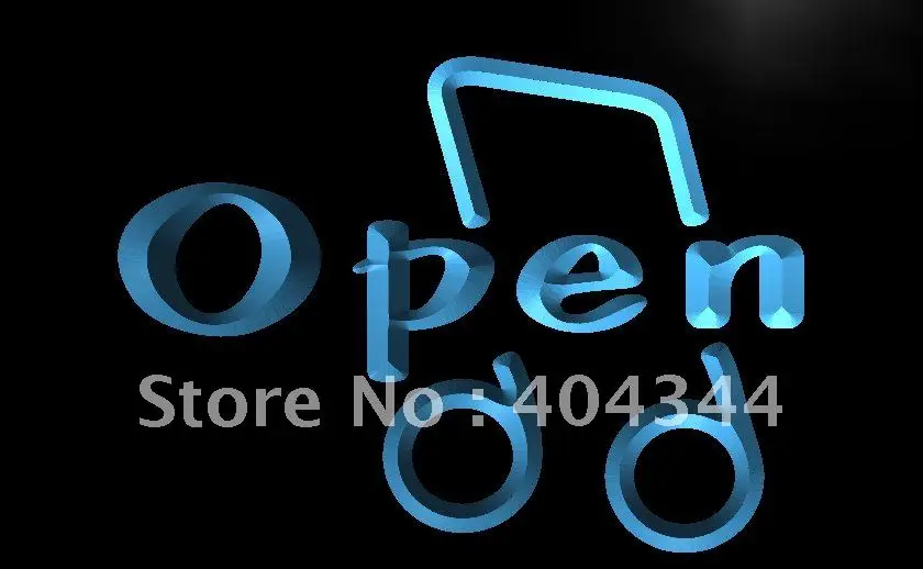 

LB523- OPEN Music Playing Bar Pub Club LED Neon Light Sign