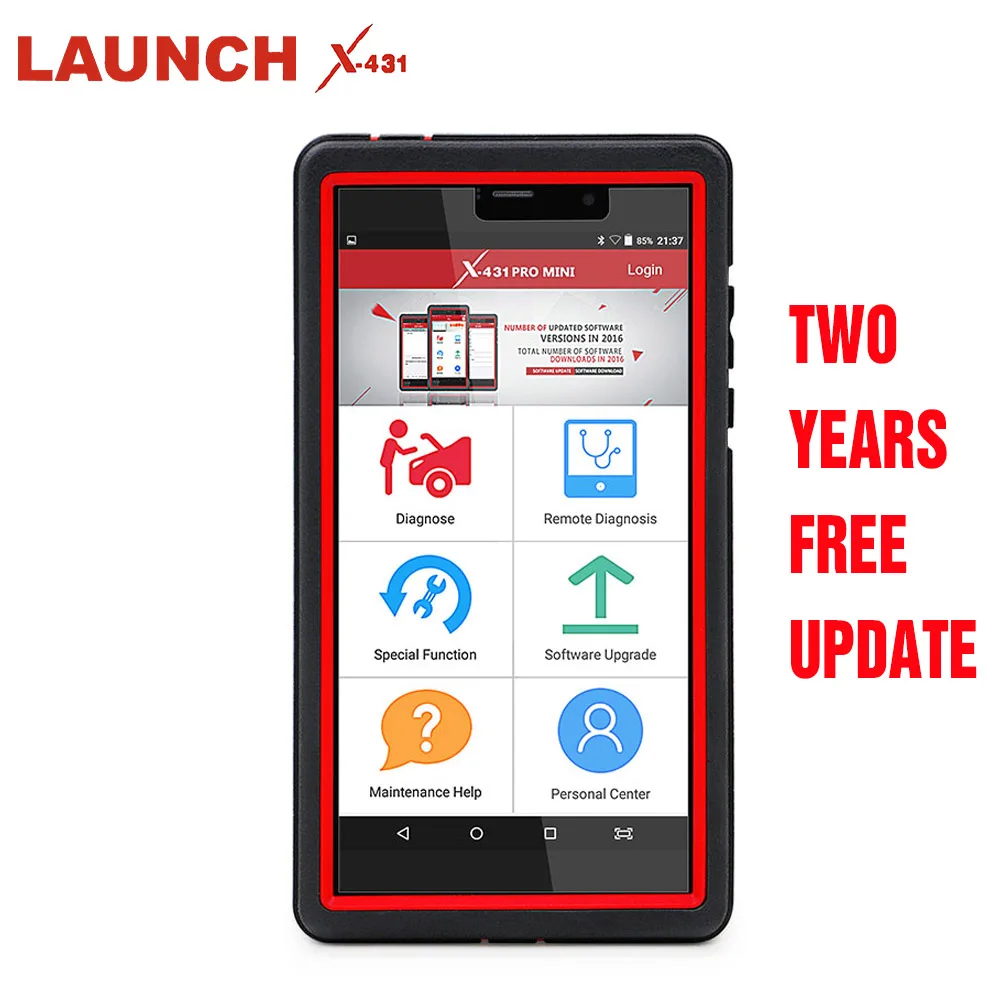 tool with two year LAUNCH X431 Pro мини полная система авто диагностический инструмент Поддержка WiFi/Bluetooth X-431 Pro мини Автомобильный сканер 2 года бесплатное обновление - Цвет: tool with two year