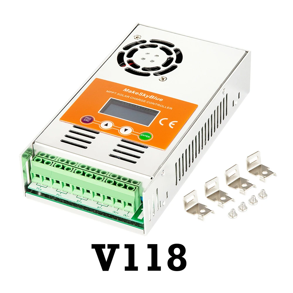 MakeSkyBlue MPPT Солнечный контроллер заряда 30A 40A 50A 60 ампер с ЖК-дисплеем для 12 В 24 в 36 В 48VDC аккумуляторной системы оптовый заказ