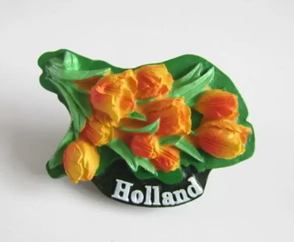 016 Голландские Amsterdam дамские тюльпаны ветряная мельница 3D магниты на холодильник туристические сувениры на холодильник магнитные наклейки для украшения дома - Цвет: 016