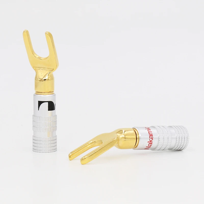 

High quality Speaker Banana Spade Plug Screw Type Gold Plated