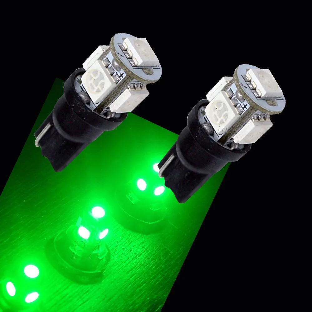 PA LED 6 шт. x T10 194 5SMD 5050 для авто автомобиля Sidelight задний фонарь лампы Зеленый 12 В|led green