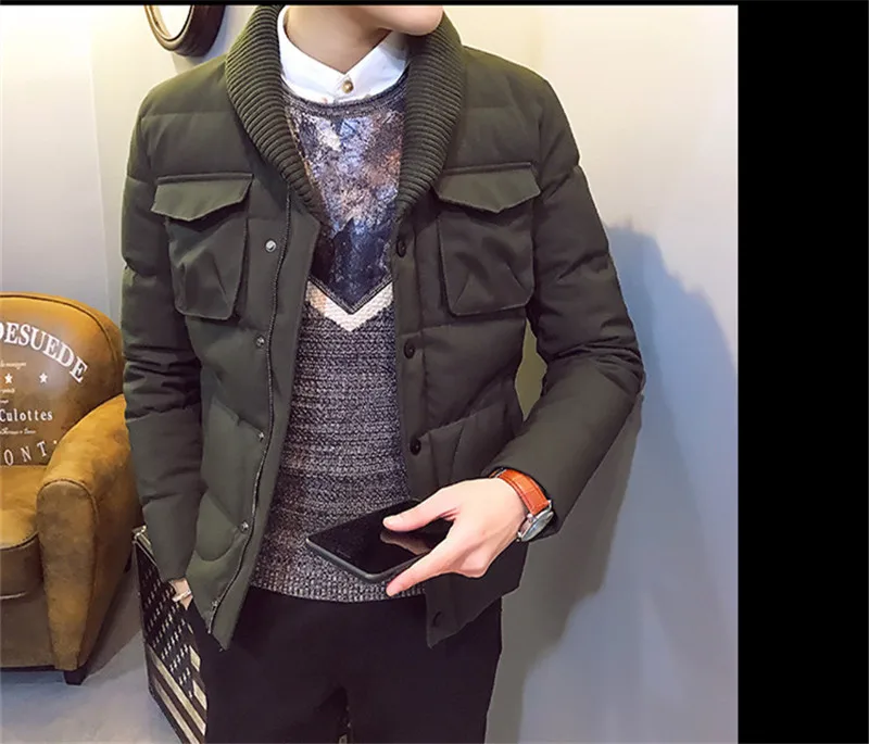 Теплые зимние куртки TEAEGG мужская одежда высокого качества толстые хлопковые