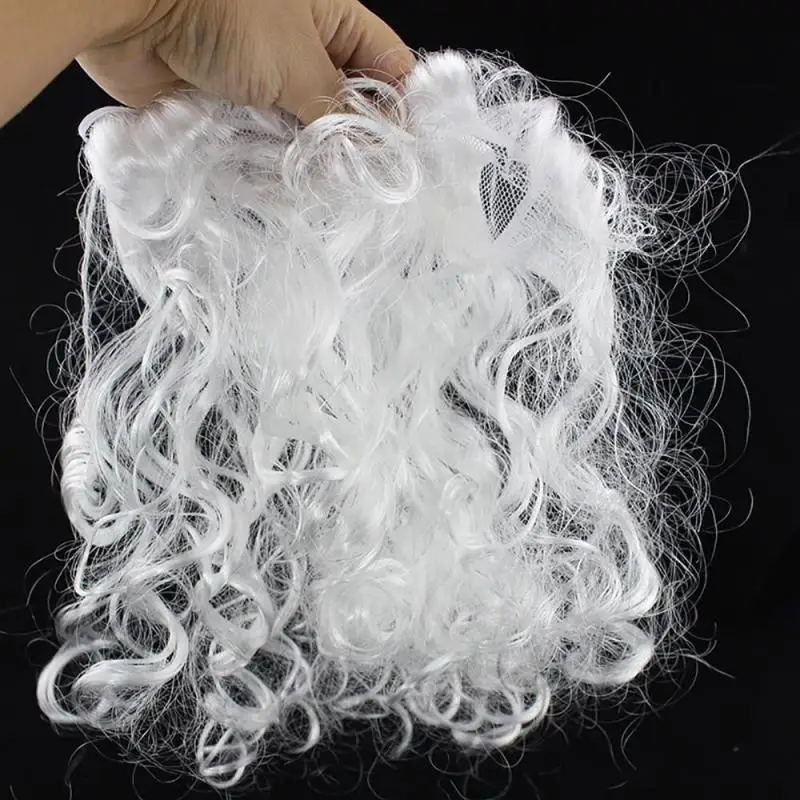 Модный костюм Санта Клаус борода рождественское праздничное платье Косплэй