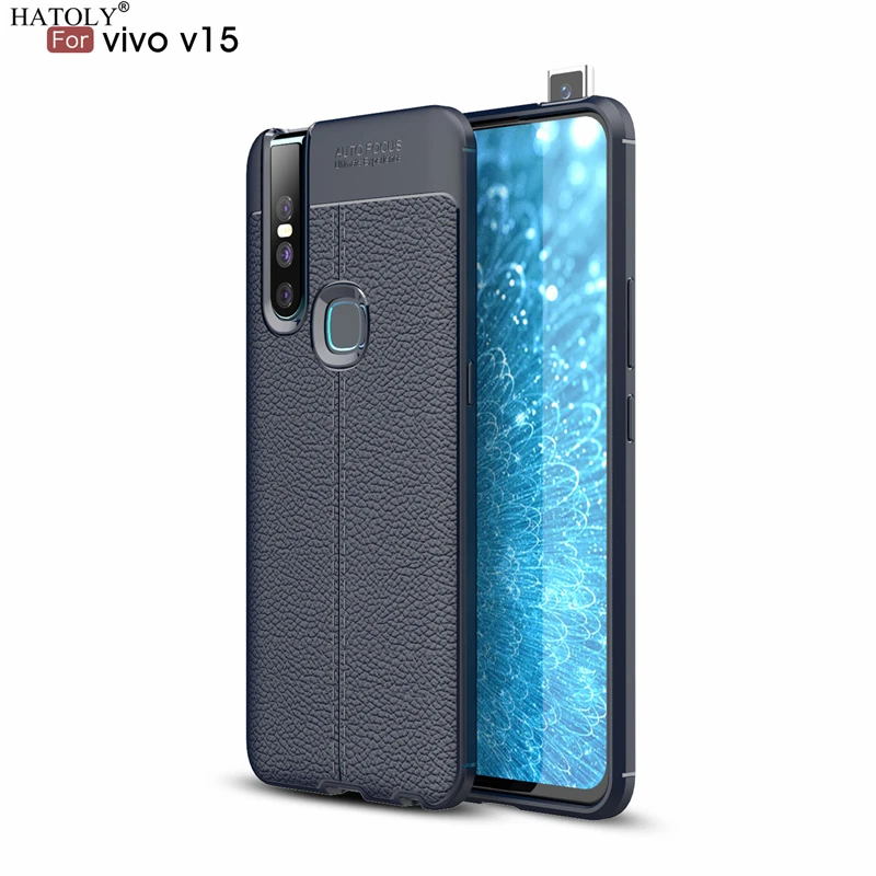 

HATOLY Case For VIVO V15 Pattern PU Leather Dirty Resistant Soft TPU Silicone Back Cover For BBK Vivo V15 vivov15 V 15 6.53"