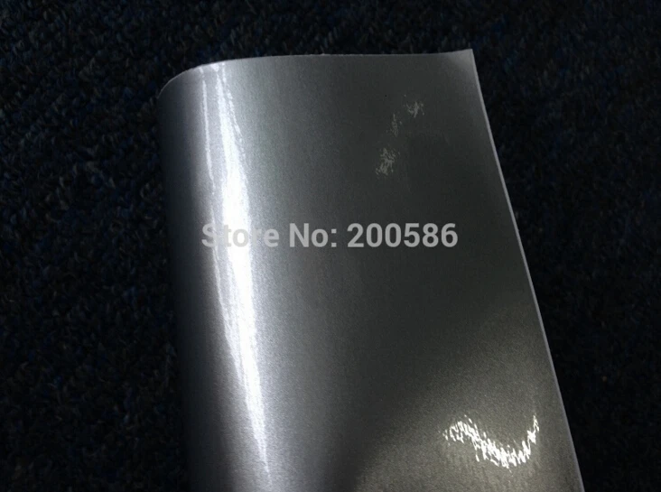 Глянцевая металлическая Серебряная виниловая пленка с воздушным релизом