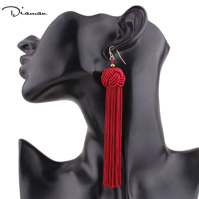 Boho Long Tassel Maxi Earrings Ethnic Big Exaggerated Hook Earring For Women Accessories Fashion Jewelry DE2116 |