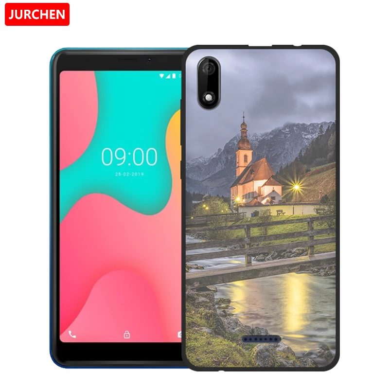 Чехол JURCHEN для Wiko Y60 чехол Y 60 Мягкая силиконовая задняя крышка с 3D рисунком из ТПУ