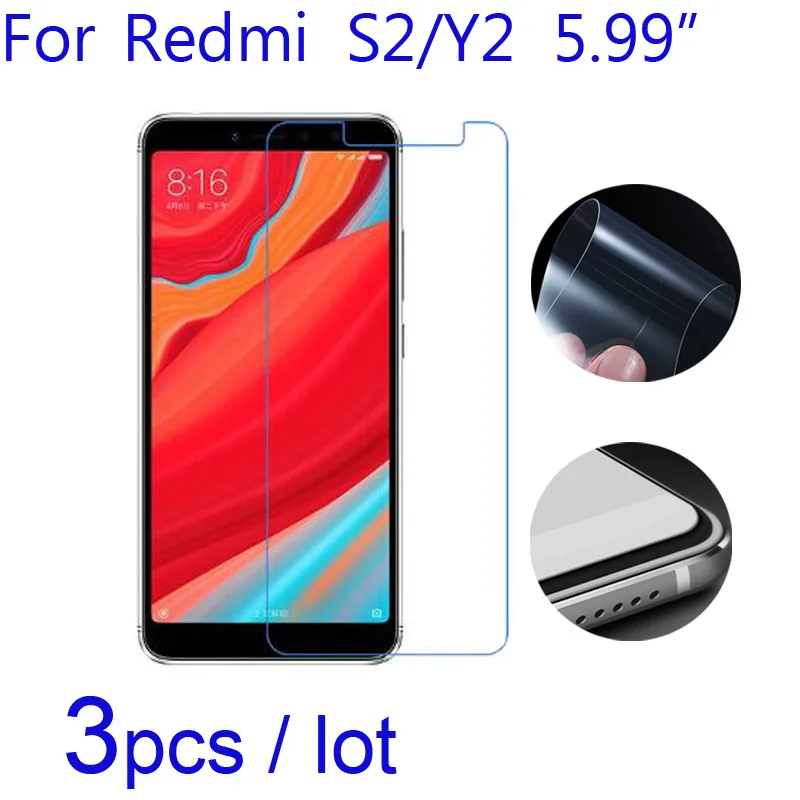 3 шт./лот мягкая защитная пленка для Xiaomi Redmi S2 прозрачная/матовая/нано смартфона