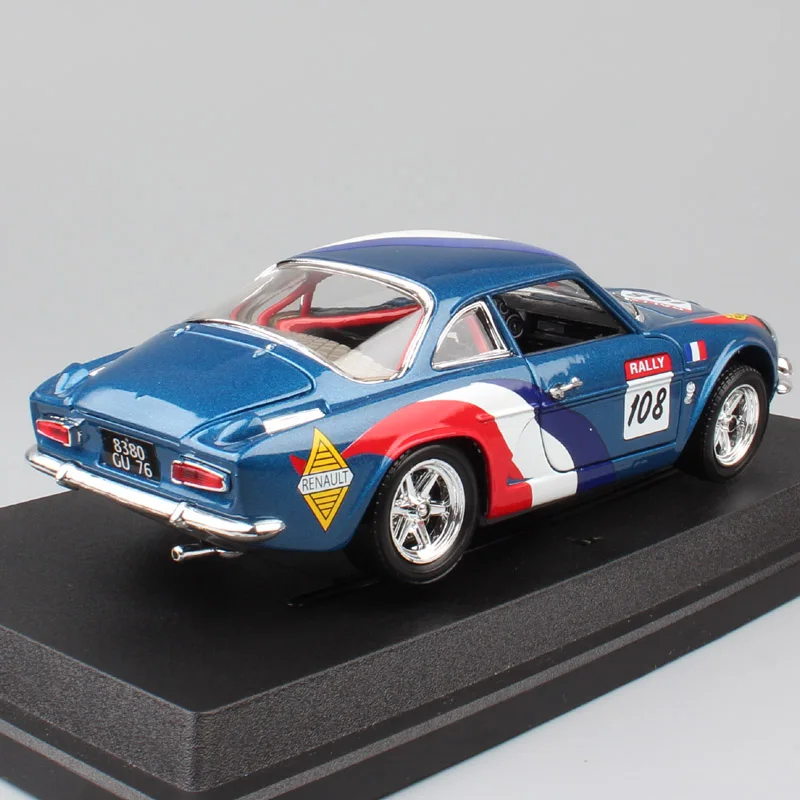 1:24 Масштаб RENAULT Alpine A110 1600 S ралли Гоночная машина № 108 литье wrc модели и автомобили авто автомобили игрушки реплики для детей