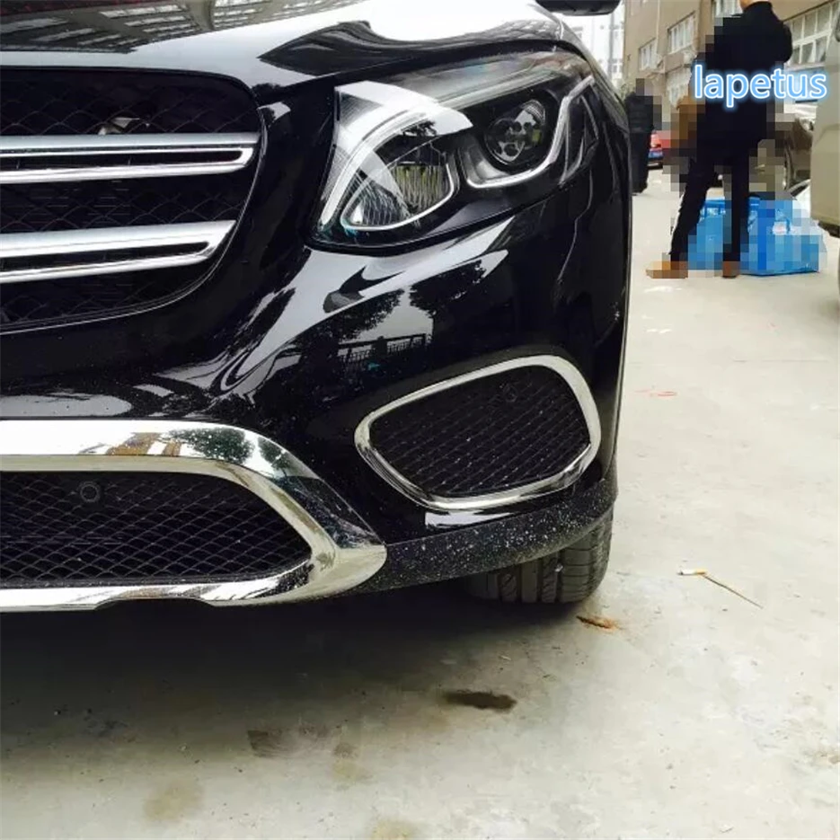 

Lapetus Chrome Front Bumper Fog Lights Lamp Decoration Frame Cover Trim Fit For Mercedes Benz GLC X253 2016 2017 2018 2019 / ABS