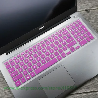 Purple Чехол для клавиатуры ноутбука Защитная пленка для ноутбука Dell Inspiron 17CR 17CR-4728 Inspiro 17 5000 5748 5545 Vostro 15-3549R G3 3579 G7 7588 - Цвет: Purple