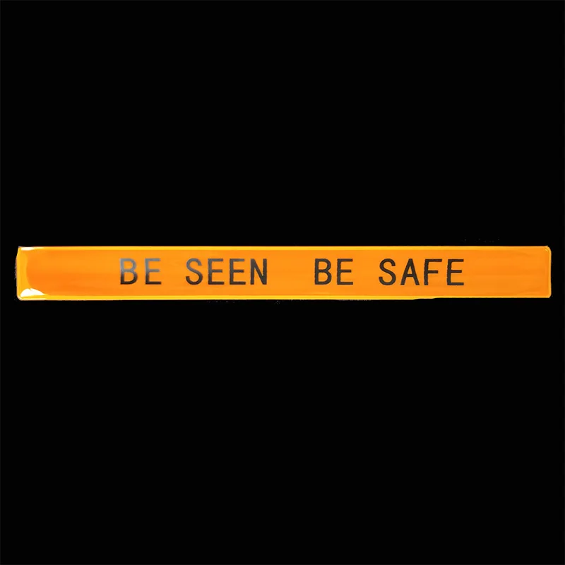 gold NEW Arrival 30CM Reflective Wristband slap band bracelets slap wrap armband for running bicycle riding safety visibility use - Цвет: gold