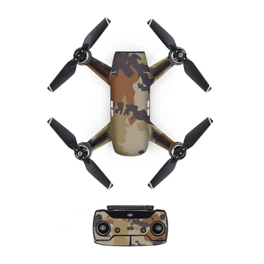 Камуфляж DJI Mavic Spark стикер s батарея наклейка пульт дистанционного управления кожи