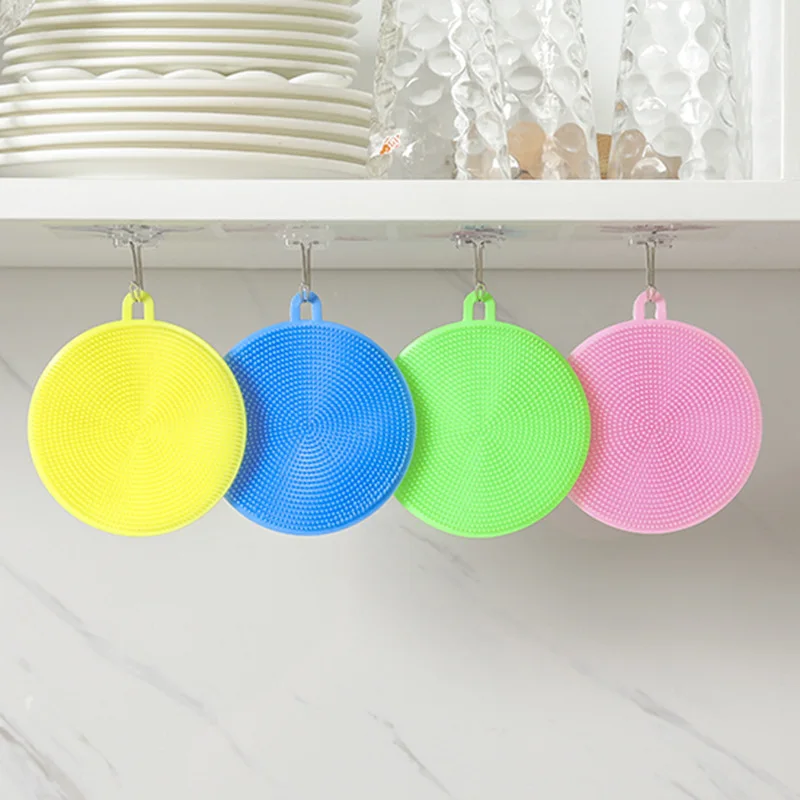 1 шт. изоляции обеззараживания силиконовый Кухня щетка для мытья посуды