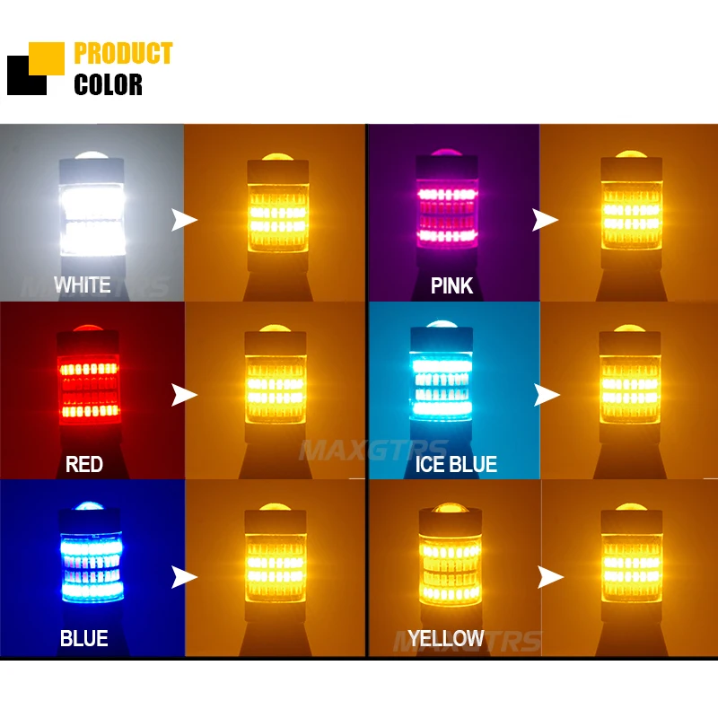 2x S25 P21W 1156 BA15S 96 SMD 3014 Автомобильный светодиодный светильник дневные ходовые огни