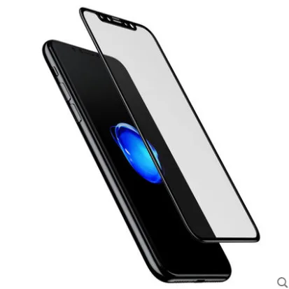 Защитная пленка Baseus Premium для передней задней панели iPhone X, 3D чехол для всего тела, закаленное стекло для задней панели iPhone X 10 - Цвет: In front of the blac
