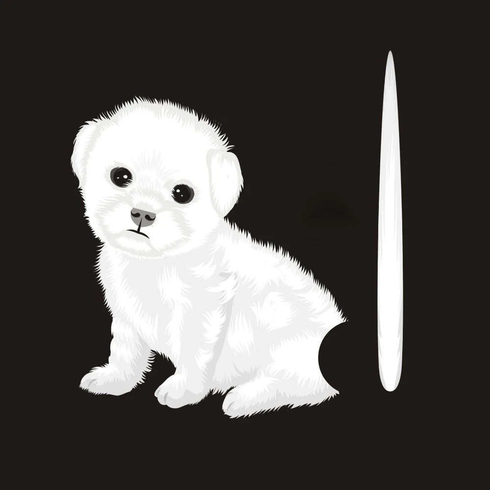 Новые 3D милые белые собаки подвижный хвост наклейки для автомобиля 24 5*24 см