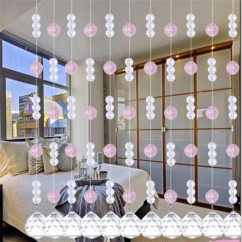 20 метров 100% хрустальные бусины Веревка занавеска прикроватная Гостиная Спальня