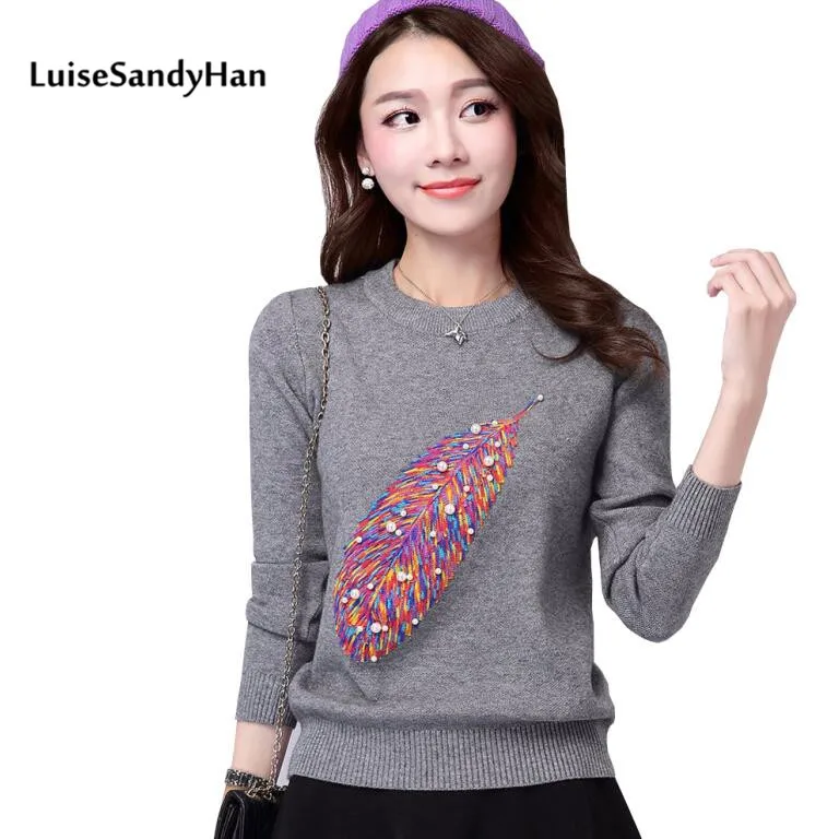Soft Wool Plus Size Pullover 2015 Autumn Korean Women Casual Lips Fashion Print Sweater Ladies Leisure Tops | Женская одежда