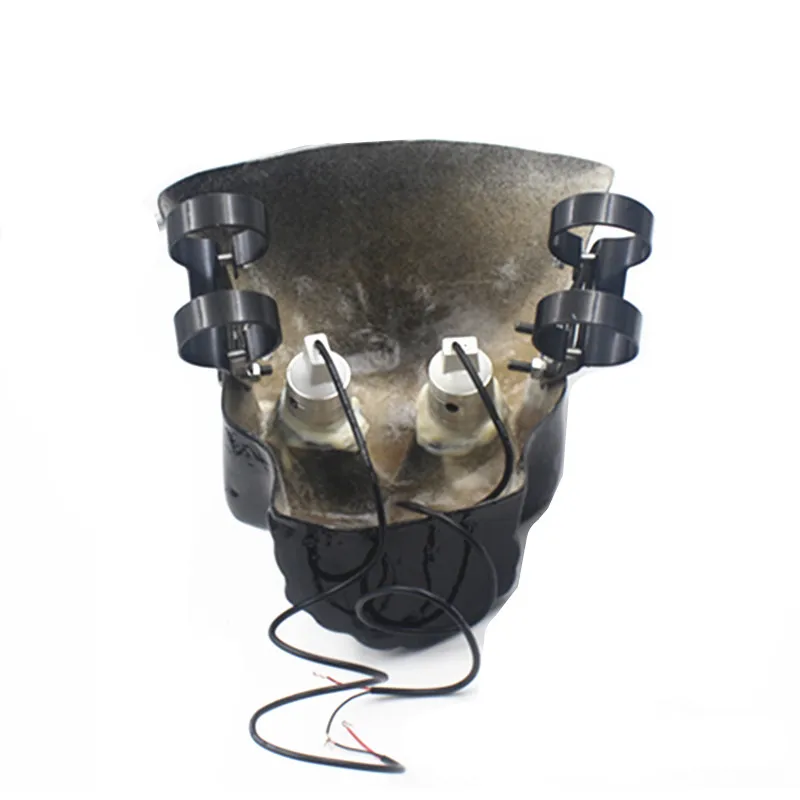 Светодиодный мотоциклетный Головной фонарь с черепом лампа для фар кронштейном