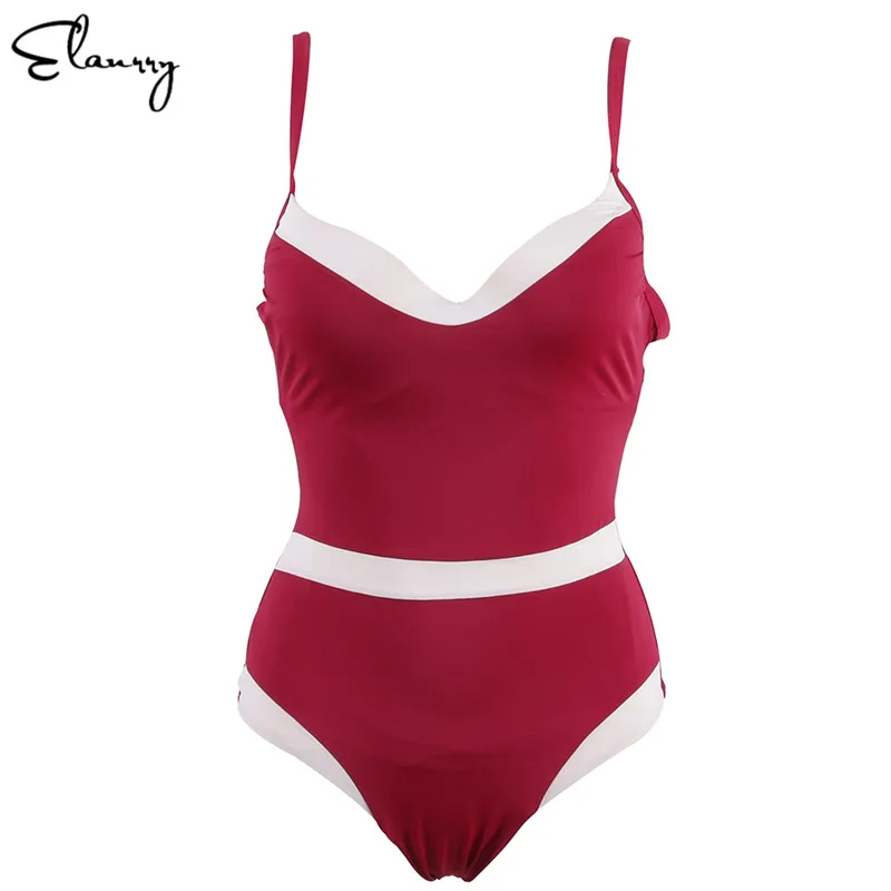 2019 новые пикантные Одна деталь Плавание костюм плюс Размеры одежда женские с