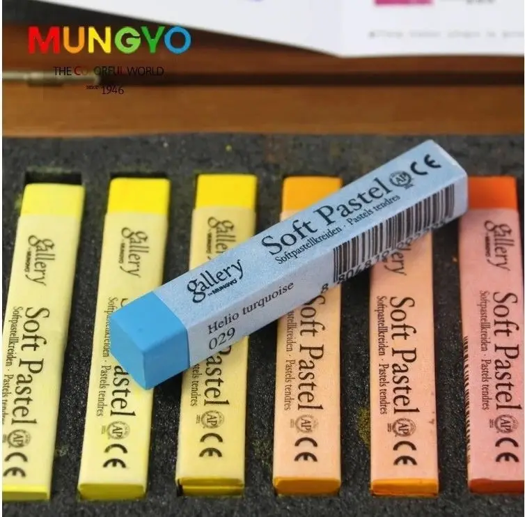 Мягкая пастель для артистов галереи Mungyo 72 цвета стандартный квадратный размер