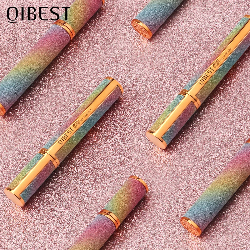 QIBEST 4D шелковое волокно Тушь для ресниц Крем Romatpretty водостойкая стойкая локон черный толстый наращивание ресниц звездное небо TSLM1