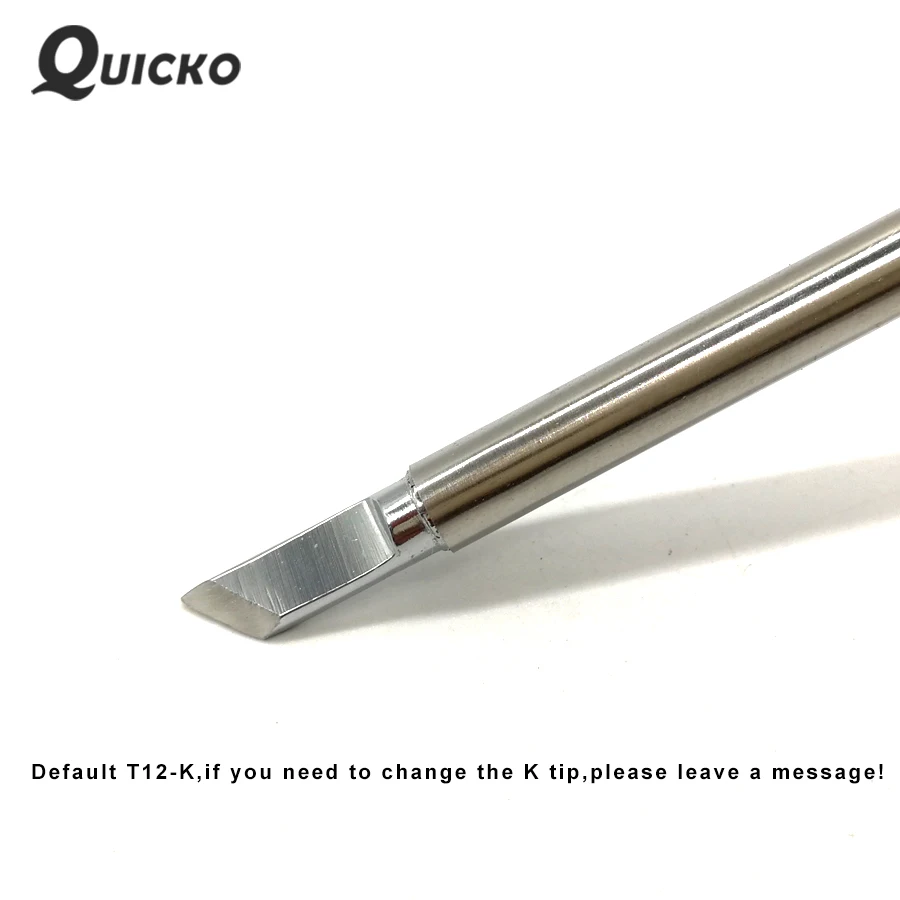 Электрический мини паяльник QUICKO T12 паяльная станция DC24V с регулируемой