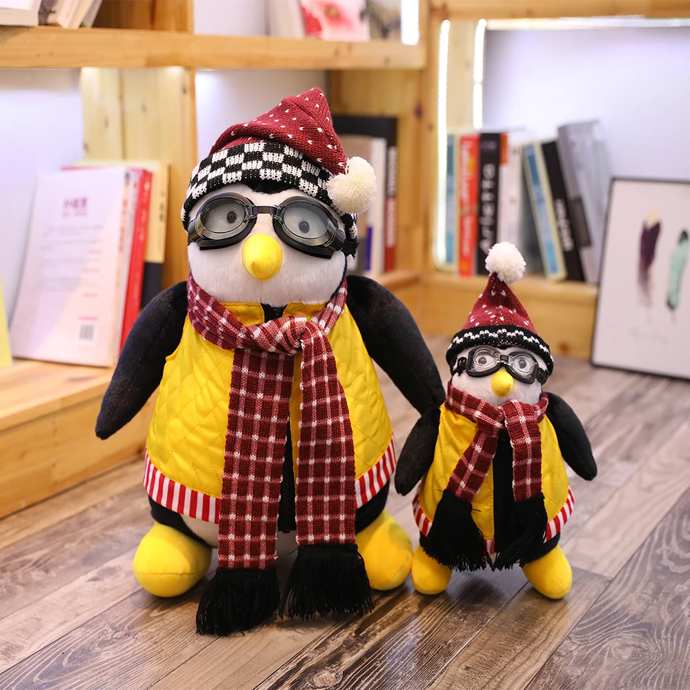 

25cm and 45cm Serious Friends Joey's Friend Hugsy Plush Toy PENGUIN Rachel Soft Stuffed Doll Toys