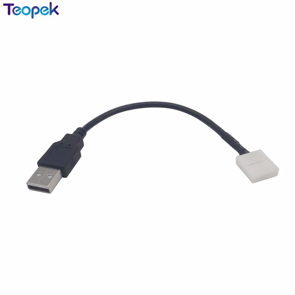 USB Светодиодная лента Разъем 8 мм 10 2pin без сварки светодиодный разъем 15 см кабель