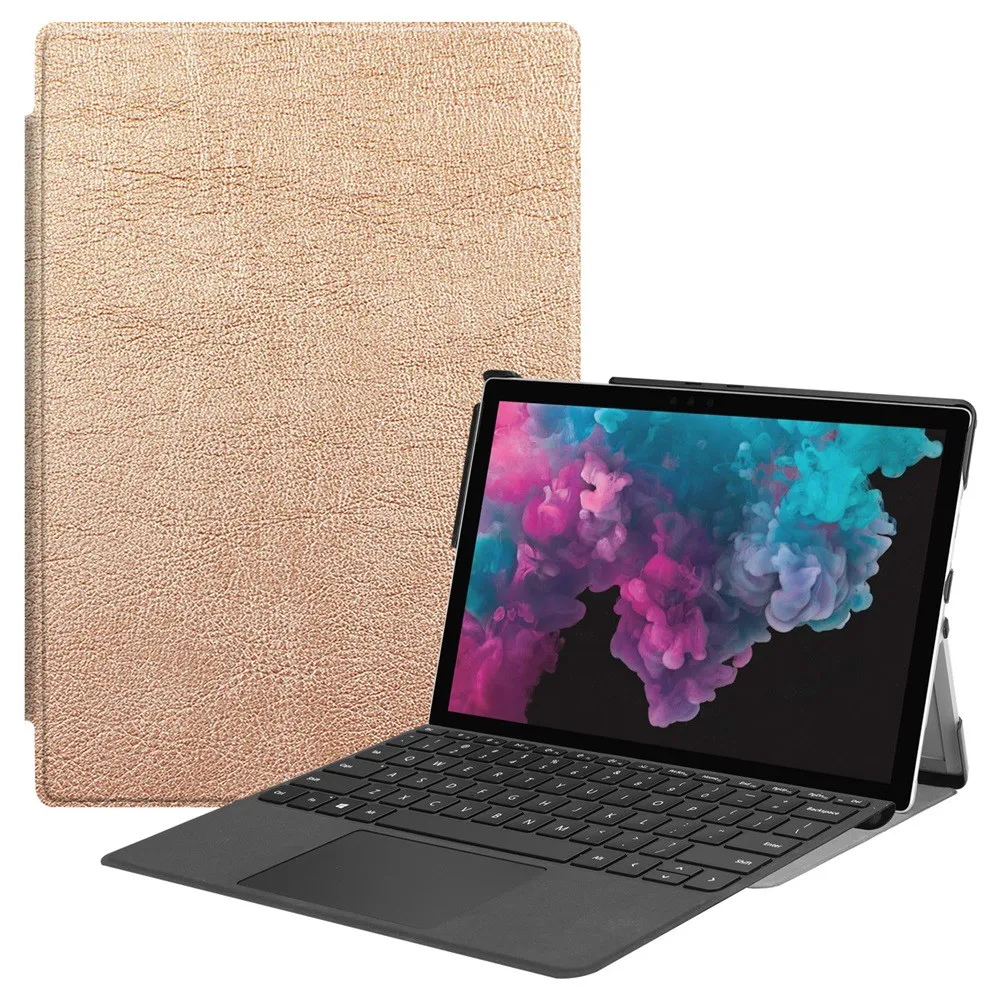 Чехол подставка в виде книжки для Microsoft Surface Pro 6 2018/Pro 5 2017/Pro 4 12 3 защитный чехол/кожа